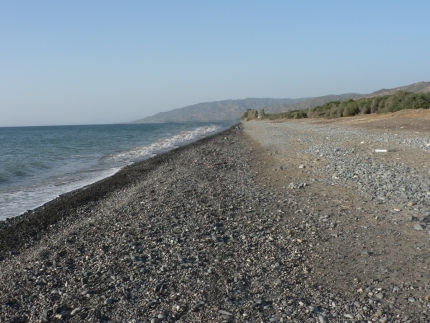 Морское побережье рядом с местом для пикника